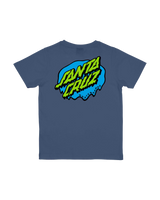 The Santa Cruz Boys Boys Slime Dot T-Shirt in Heritage Blue