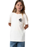 The Santa Cruz Boys Boys Winkowski 8th Planet T-Shirt in Unbleached Cotton