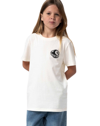 The Santa Cruz Boys Boys Winkowski 8th Planet T-Shirt in Unbleached Cotton
