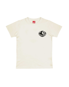 The Santa Cruz Boys Boys Winkowski 8th Planet T-Shirt in Unbleached Cotton