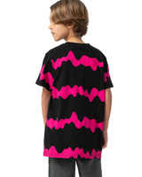 Boys Slime Stripe T-Shirt in Black