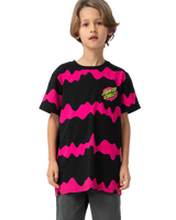 The Santa Cruz Boys Boys Slime Stripe T-Shirt in Black