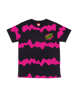 The Santa Cruz Boys Boys Slime Stripe T-Shirt in Black