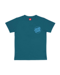 The Santa Cruz Boys Boys Roskopp Screaming Five T-Shirt in Teal