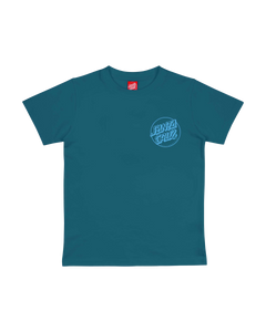 The Santa Cruz Boys Boys Roskopp Screaming Five T-Shirt in Teal