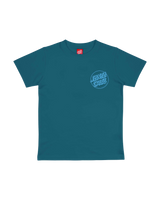 The Santa Cruz Boys Boys Roskopp Screaming Five T-Shirt in Teal
