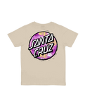 The Santa Cruz Boys Boys Stamped Opus Camo T-Shirt in Chalk