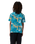 The Santa Cruz Boys Boys Stamped Opus Shirt in Teal Woodcut Camo
