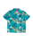 The Santa Cruz Boys Boys Stamped Opus Shirt in Teal Woodcut Camo