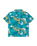 The Santa Cruz Boys Boys Stamped Opus Shirt in Teal Woodcut Camo