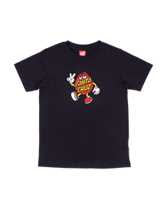 The Santa Cruz Boys Boys Dot Guy TTE T-Shirt in Black
