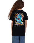 The Santa Cruz Boys Boys Damaged Hand T-Shirt in Black