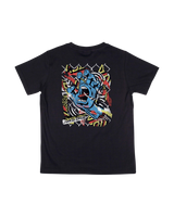 The Santa Cruz Boys Boys Damaged Hand T-Shirt in Black
