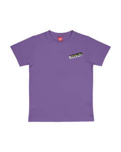 The Santa Cruz Boys Boys Damaged Hand T-Shirt in Fresh Purple