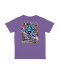 The Santa Cruz Boys Boys Damaged Hand T-Shirt in Fresh Purple