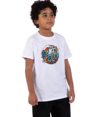 The Santa Cruz Boys Boys Pay Off Dot Front T-Shirt in White