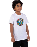 The Santa Cruz Boys Boys Pay Off Dot Front T-Shirt in White