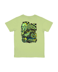 The Santa Cruz Boys Boys Slime Balls Accelerator T-Shirt in Green Glow