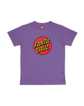 The Santa Cruz Boys Boys Classic Dot T-Shirt in Fresh Purple