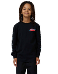 The Santa Cruz Boys Boys Salba Voodoo Long Sleeve T-Shirt in Black