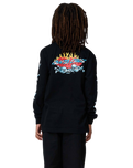 The Santa Cruz Boys Boys Salba Voodoo Long Sleeve T-Shirt in Black