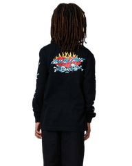The Santa Cruz Boys Boys Salba Voodoo Long Sleeve T-Shirt in Black