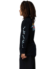 The Santa Cruz Boys Boys Salba Voodoo Long Sleeve T-Shirt in Black
