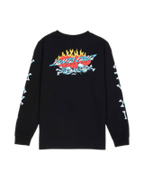 The Santa Cruz Boys Boys Salba Voodoo Long Sleeve T-Shirt in Black