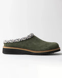 The Simple Womens Womens Original Suede Clog in Olive