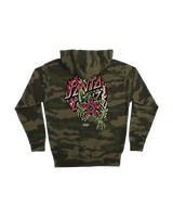 Stranger Things Demogorgon Dot Hoodie in Forest Camo