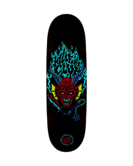 Stranger Things Hellfire Club Flames 9" Skateboard Deck in Black & Red