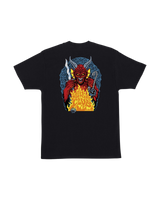 Stranger Things Hellfire Pit T-Shirt in Black