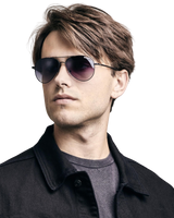 Morin Sunglasses in Black & Smoke