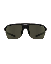 Bolt Sport Sunglasses in Crystal Black & Green