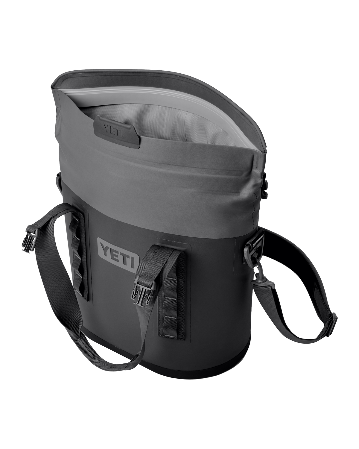 The Yeti Hopper M15 Soft Backpack Cooler in Charcoal