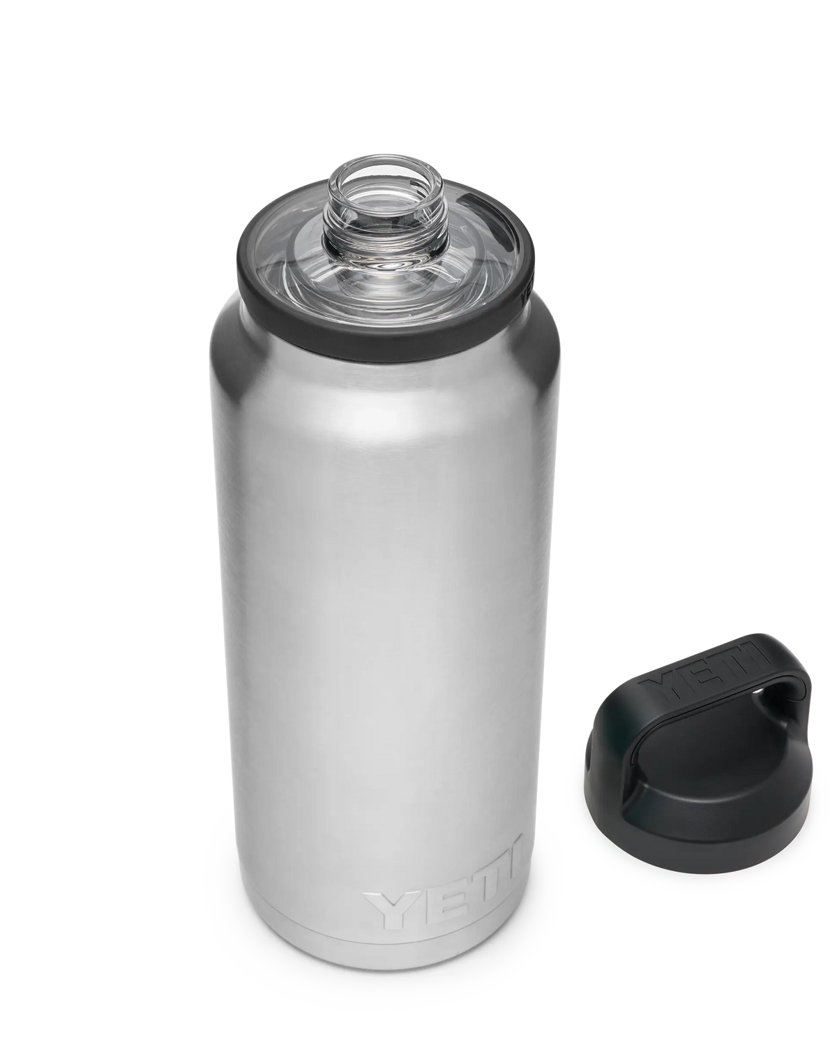The Yeti Rambler 36oz Bottle with Chug Cap in Stainless Steel