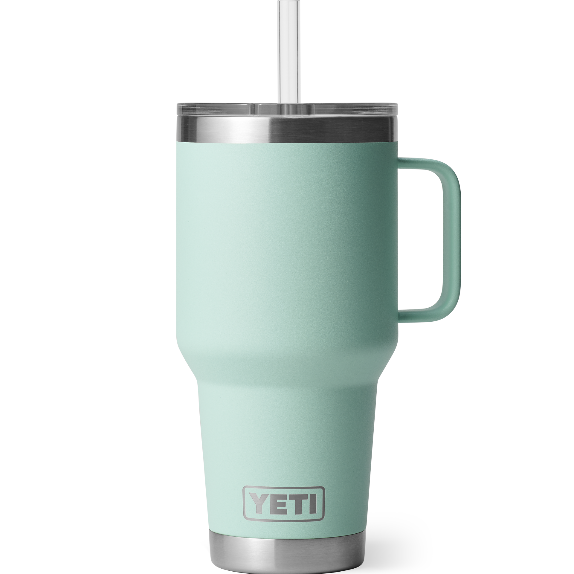 Rambler 35oz Straw Mug in Seafoam
