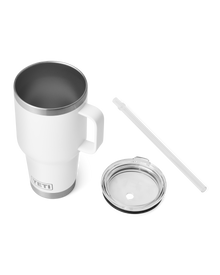 Rambler 35oz Straw Mug in White