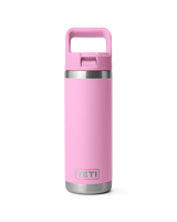 The Yeti Rambler 18oz Straw Bottle in Pink