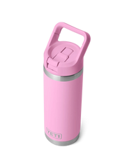The Yeti Rambler 18oz Straw Bottle in Pink