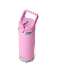 The Yeti Rambler 18oz Straw Bottle in Pink