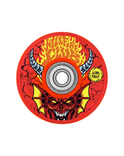 Stranger Things Hellfire Culb Light Ups 66mm Skateboard Wheels in Red