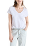 The American Vintage Womens Sonoma T-Shirt in Blanc