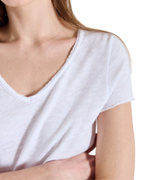 The American Vintage Womens Sonoma T-Shirt in Blanc