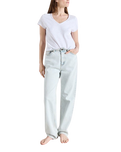 The American Vintage Womens Sonoma T-Shirt in Blanc