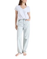 The American Vintage Womens Sonoma T-Shirt in Blanc