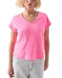 The American Vintage Womens Sonoma T-Shirt in Pink Acid Fluo