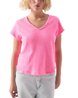The American Vintage Womens Sonoma T-Shirt in Pink Acid Fluo