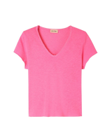 The American Vintage Womens Sonoma T-Shirt in Pink Acid Fluo