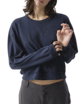 The American Vintage Womens Sonoma Sweatshirt in Navy Blue Vintage